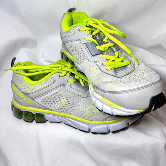 Reebok-Women's Run Fit Frame 70% Dynamic Biomechanics 12.9-Sz 7 1/2-Gray/Neon - Picture 2 of 16